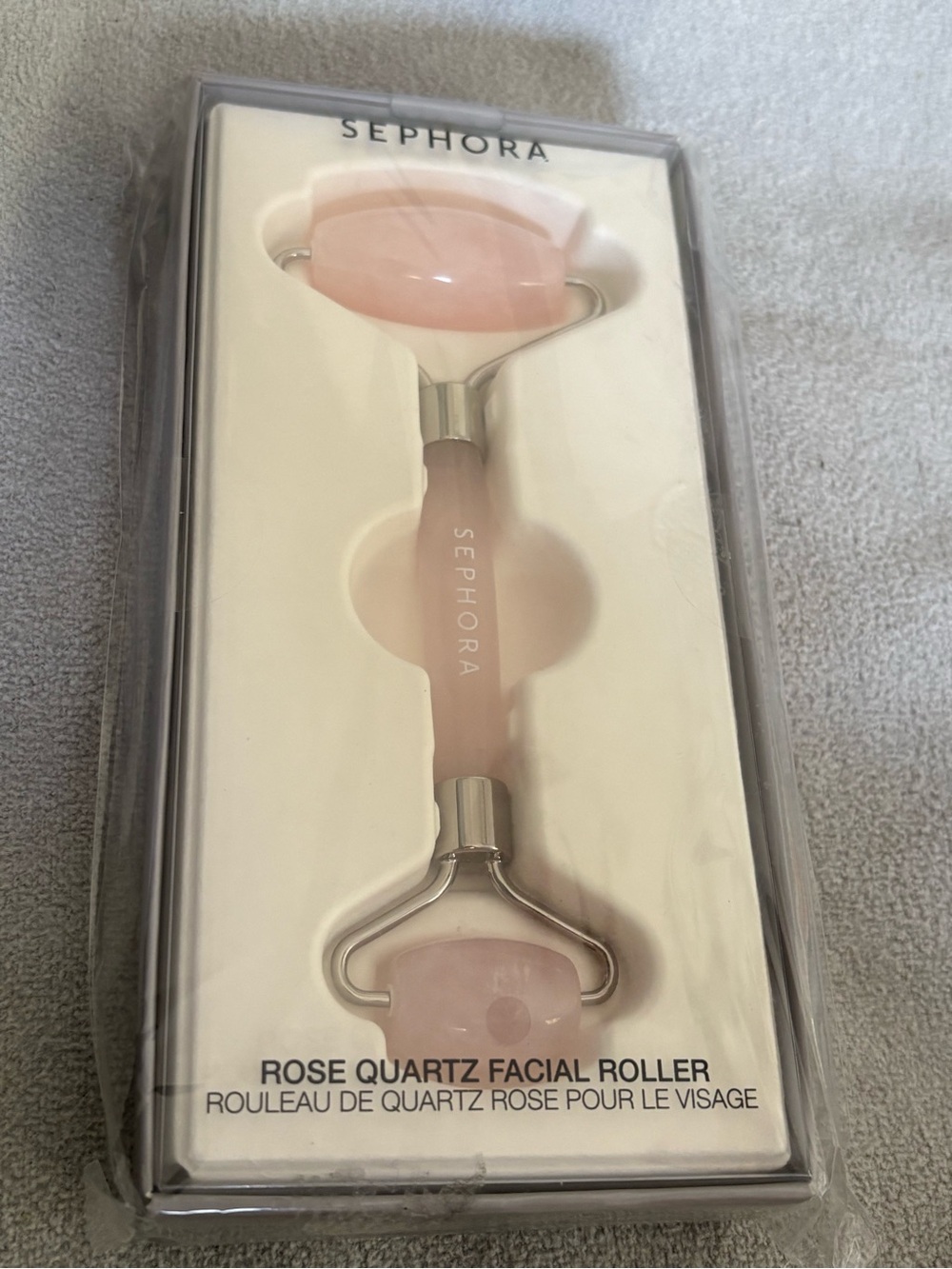 Sephora Rose Quartz Facial Roller Brand New and Sealed in Box!!